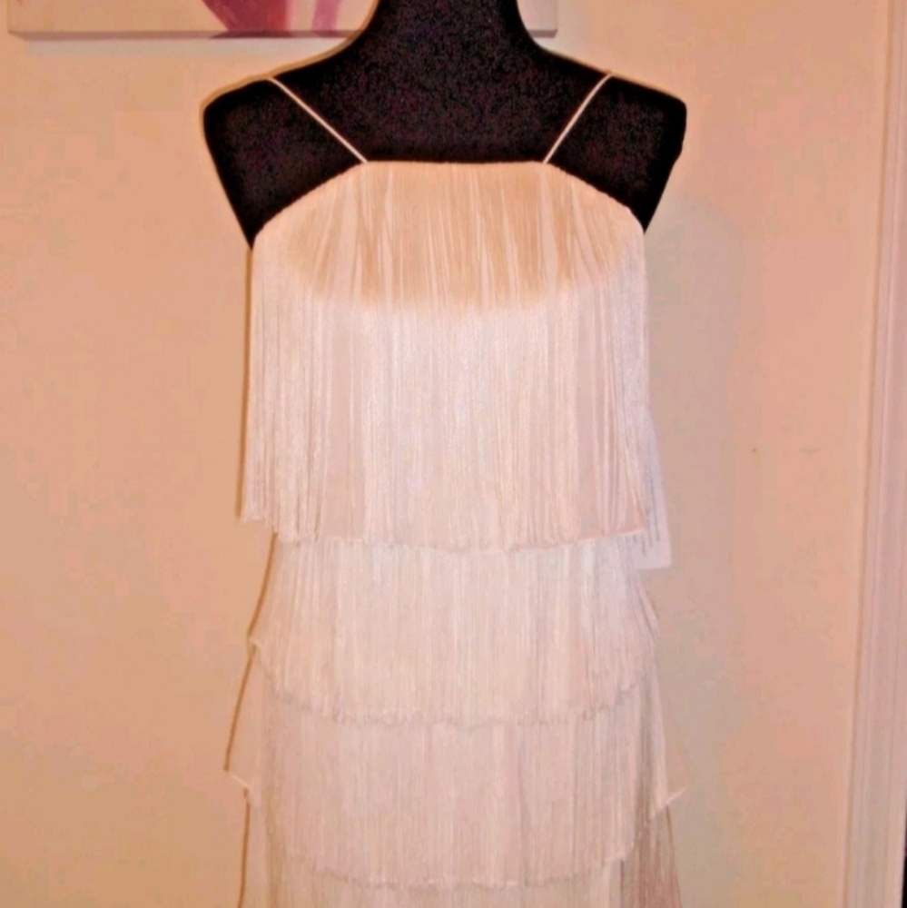 Aiden Mattox Fringe Dress Size 8